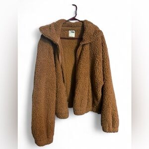 SO Cozy Brown Teddy Sherpa Jacket